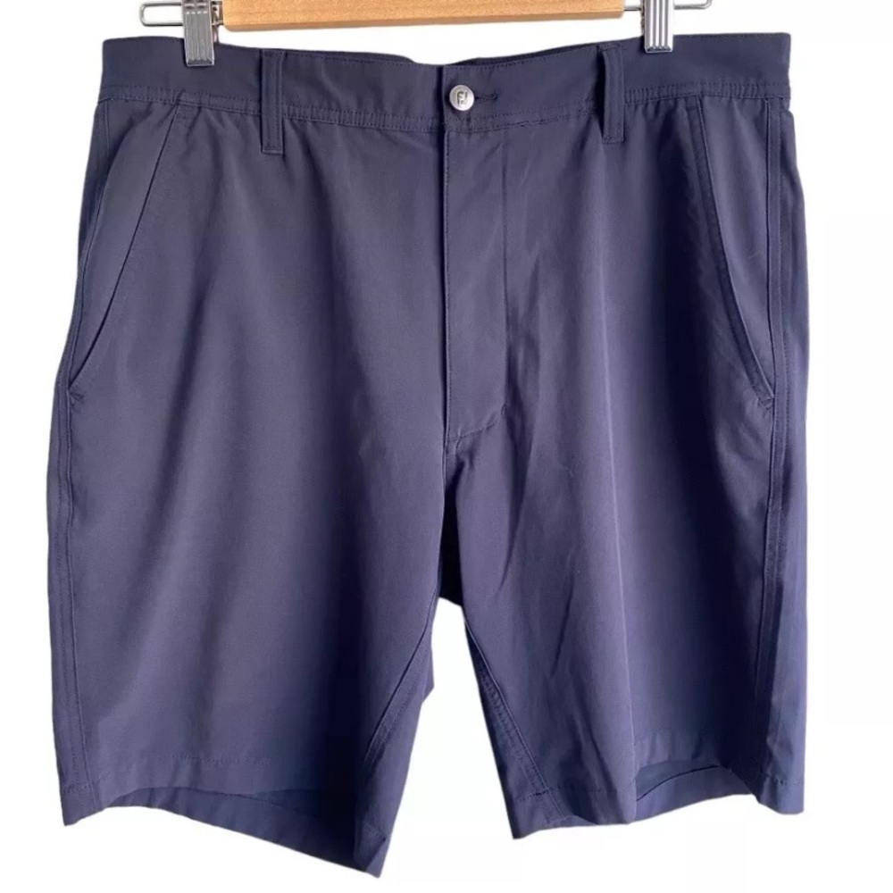 Footjoy Shorts Mens W 32 Blue Golf Pockets Performance Stretch